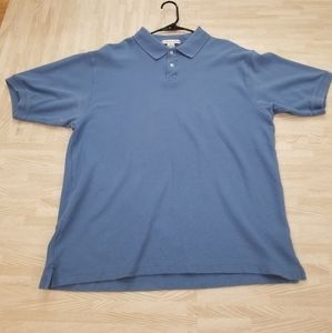 Geoffrey Beene Polo Shirt Blue Large